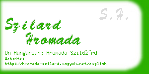 szilard hromada business card